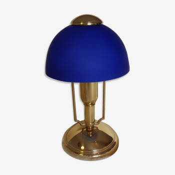 Lampe champignon bleue