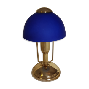 Lampe champignon bleue