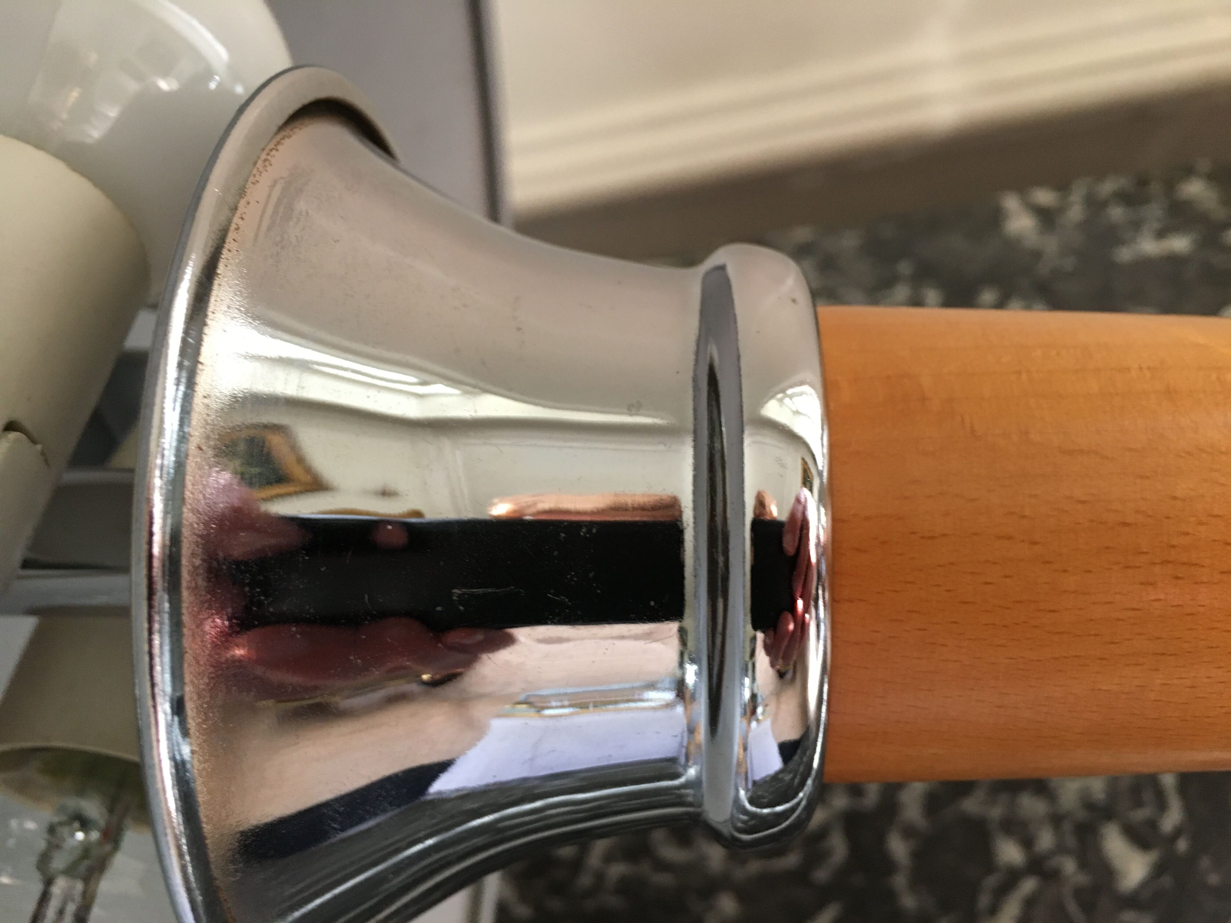 Chrome mushroom lamp 80