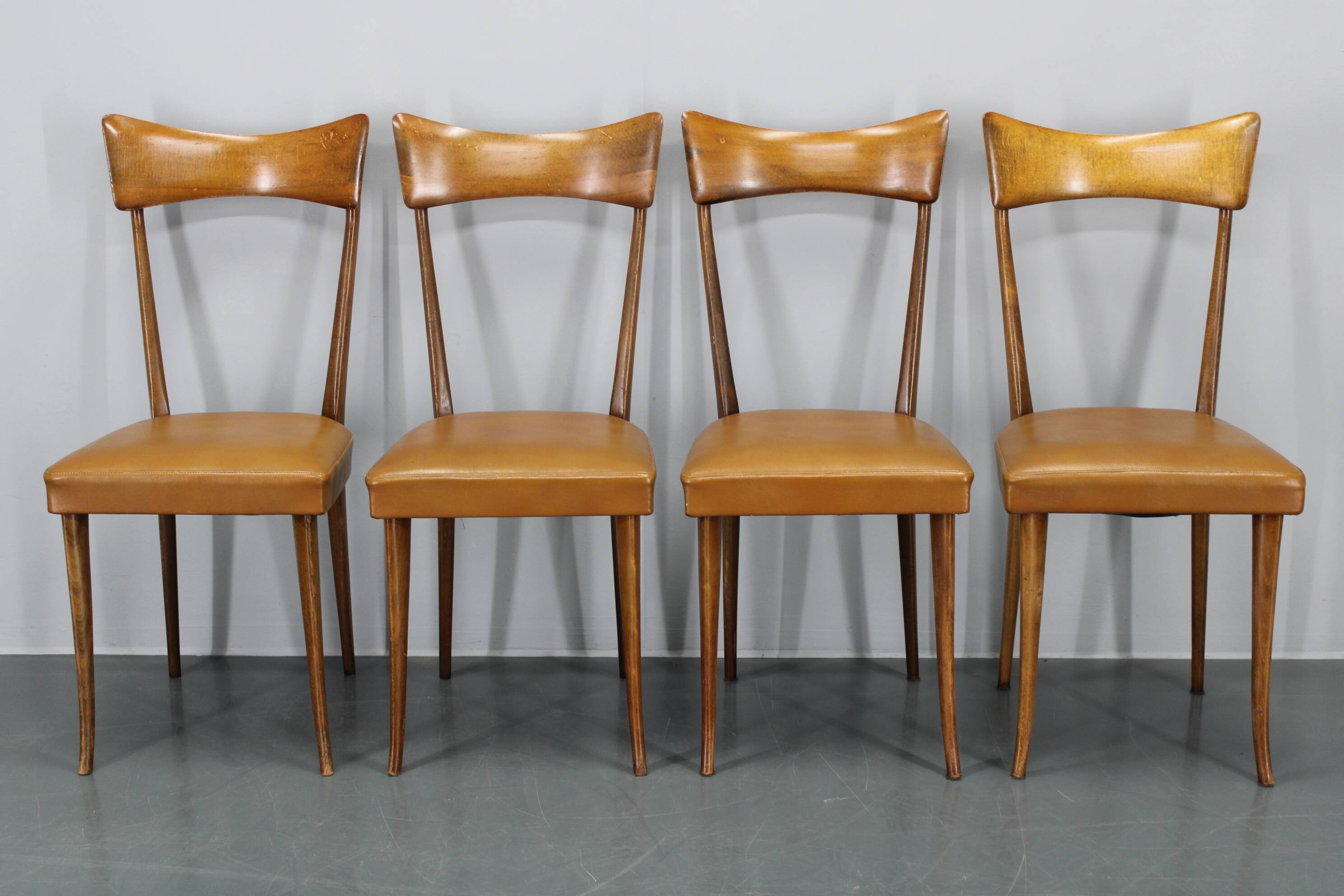 1950s Set of Four Italian Dining Chairs