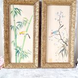 2 chinese watercolors of the nineteenth century