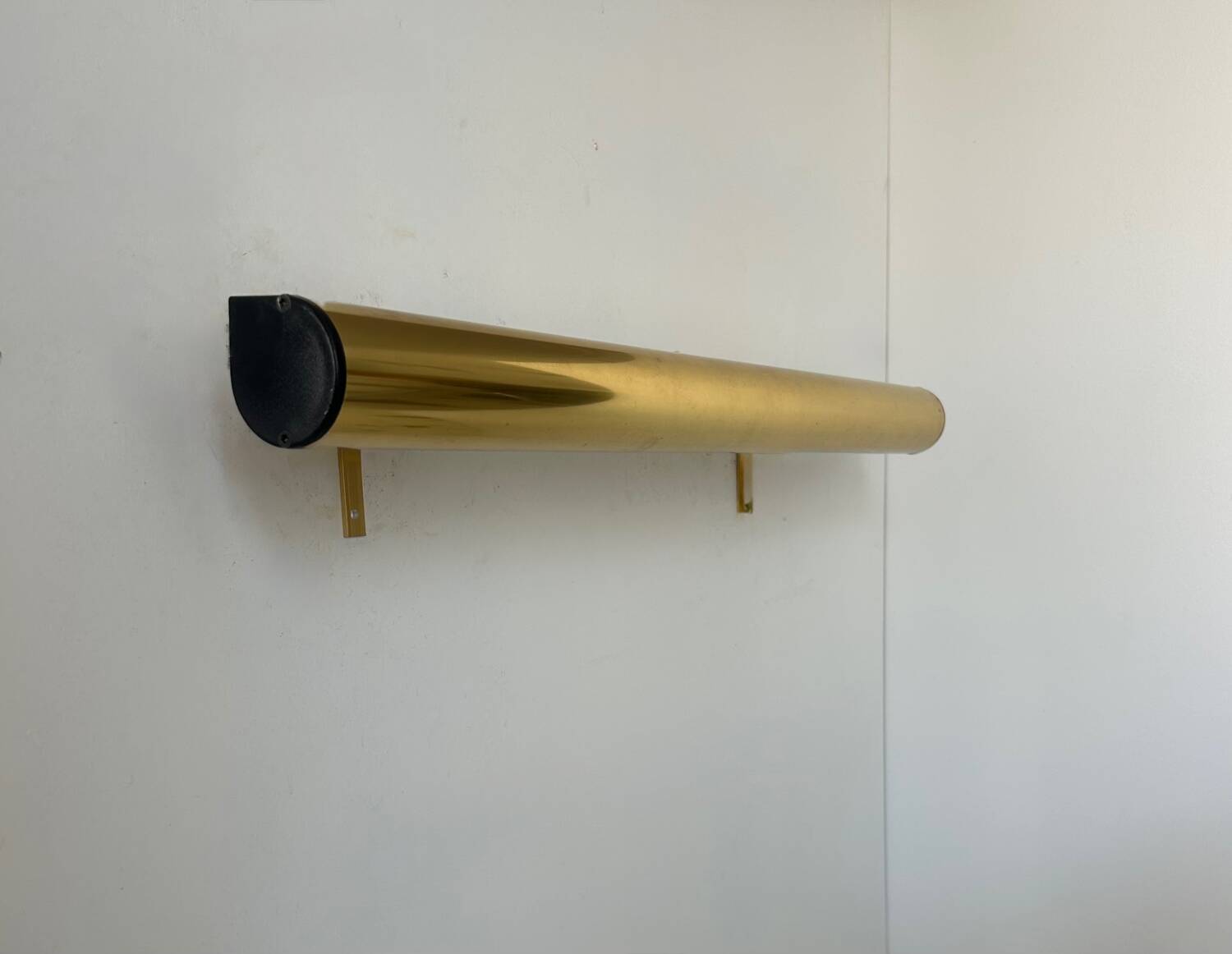 XL brass wall lamp, Sweden 1960