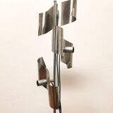 Stainless steel floor lamp, 1970