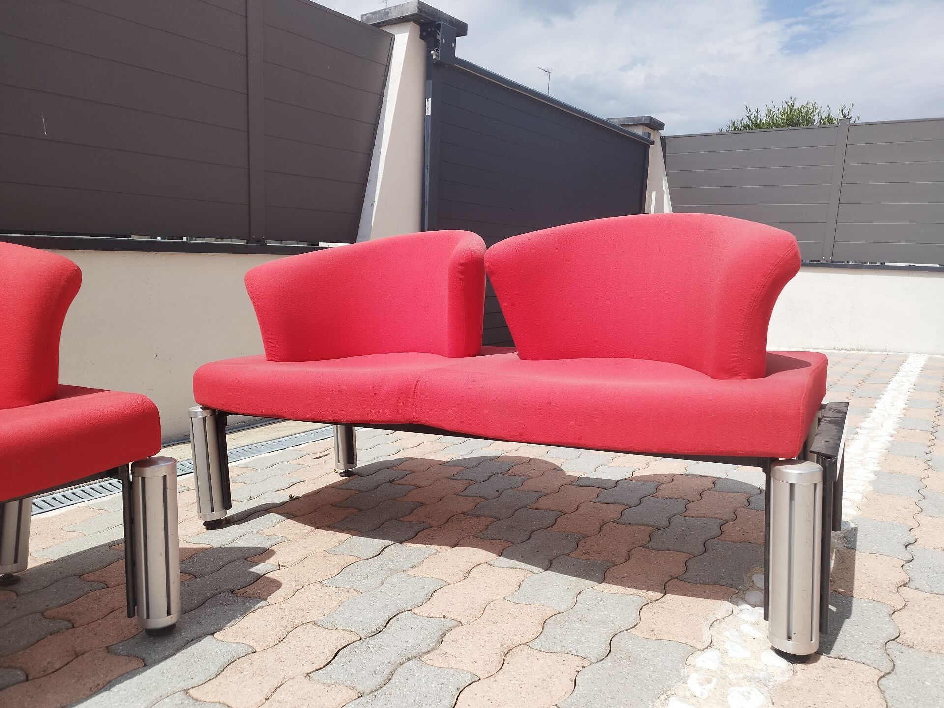Modular 5-seater bench