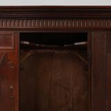 French 16th Century Antique oak hand carved wardrobe