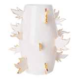 Gold flame vase