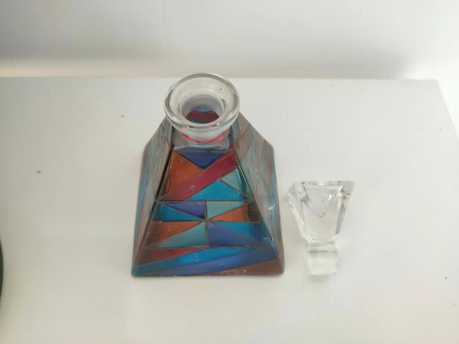 Colorful glass bottle