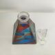 Colorful glass bottle
