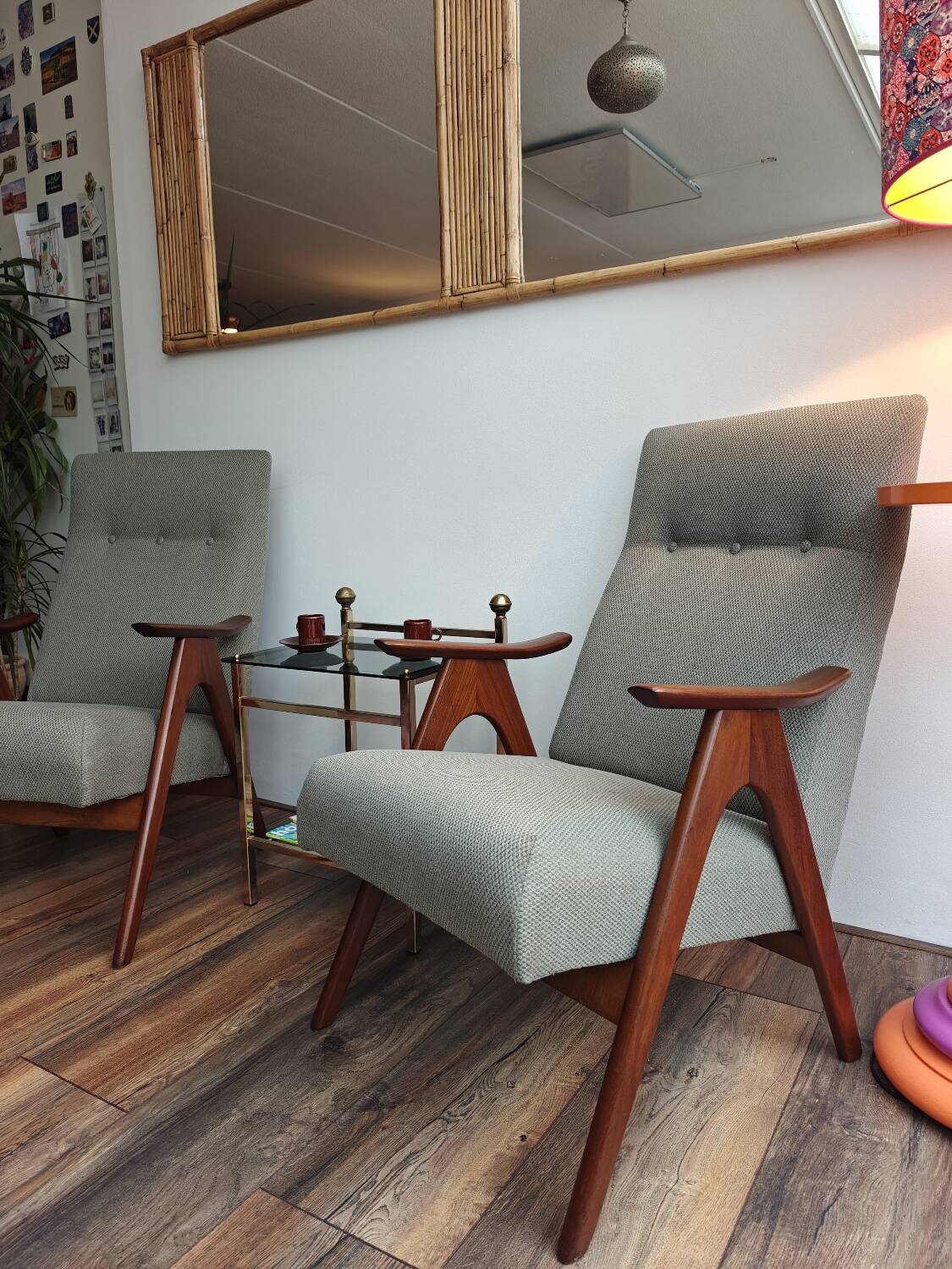 Fauteuils vintage Louis Van Teeffelen