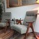 Fauteuils vintage Louis Van Teeffelen