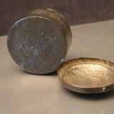 Silver metal box elephant decoration Cambodia Indochina early twentieth century