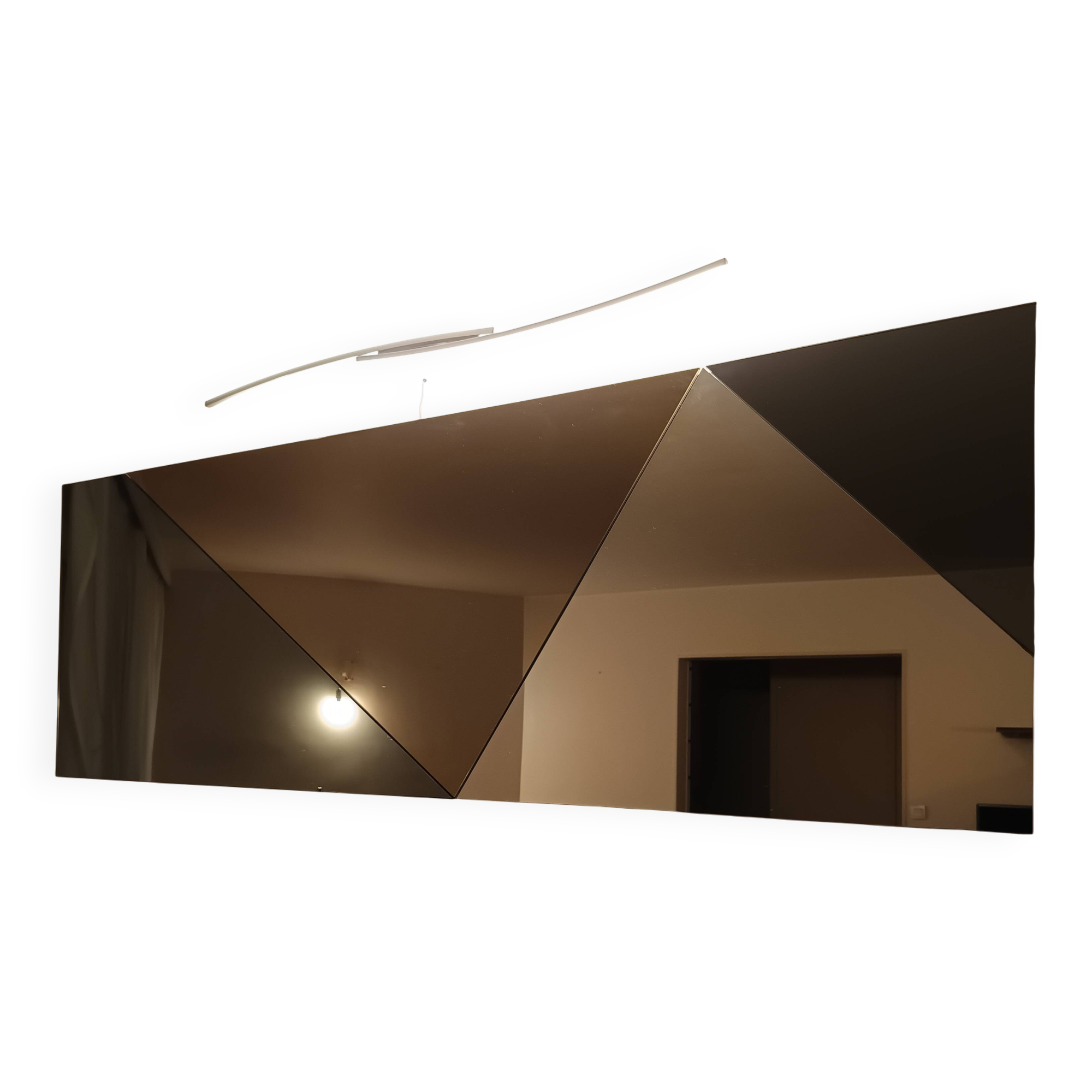 Mirror Ligne Roset 180 cm + wall light – Contemporary design