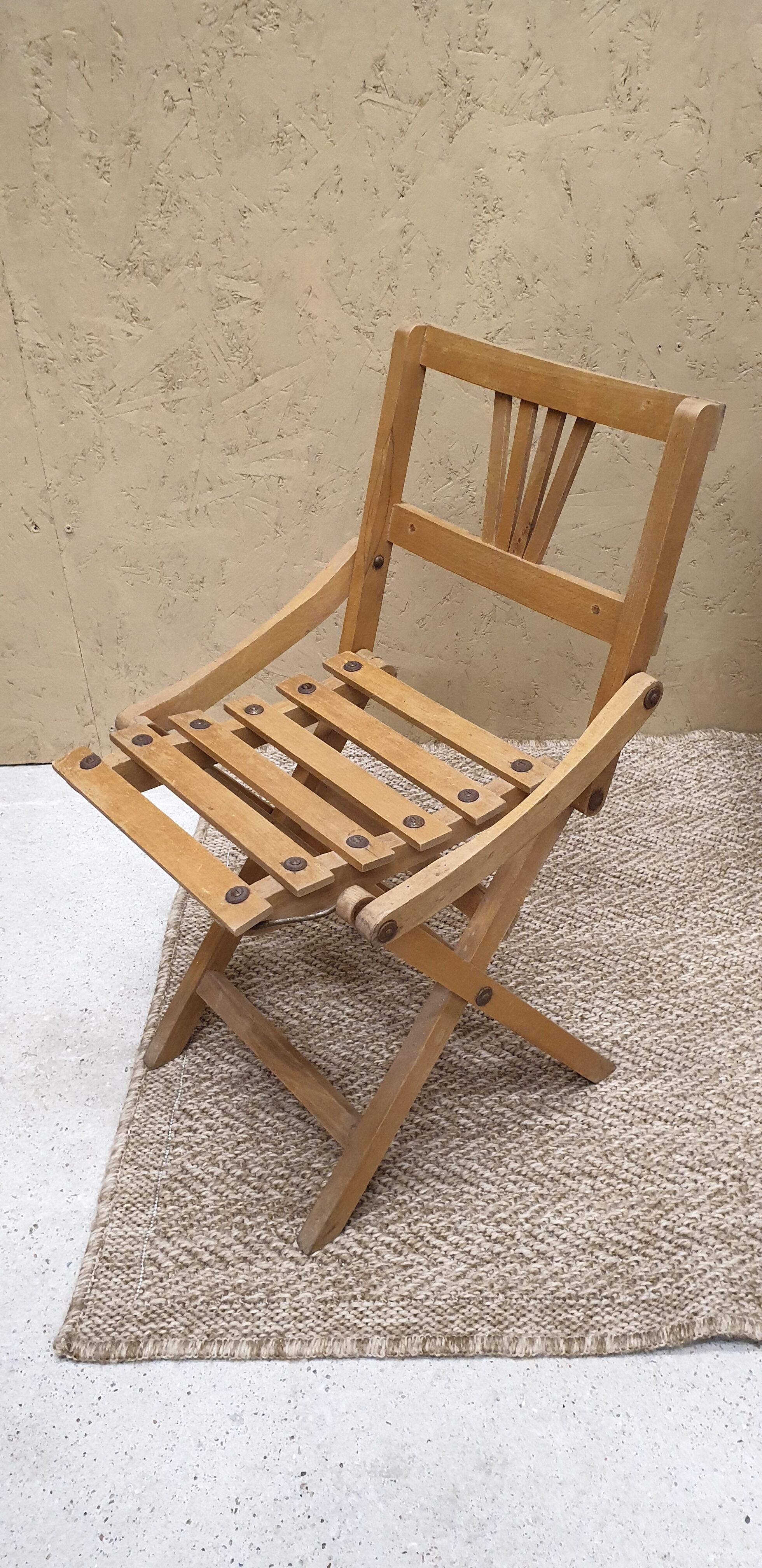 Chaise enfant pliante Thonet en bois
