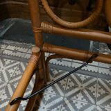 Rattan bed 140x190 cm