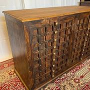 Brutalist sideboard in solid rosewood