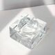 Bubble blown glass ashtray by Nybro Sweden