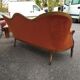 Louis Philippe style velvet bench