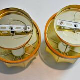 Pair of “cocoon” wall lights, Italy, 1970