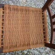 Renovated wicker-seated bistro chair