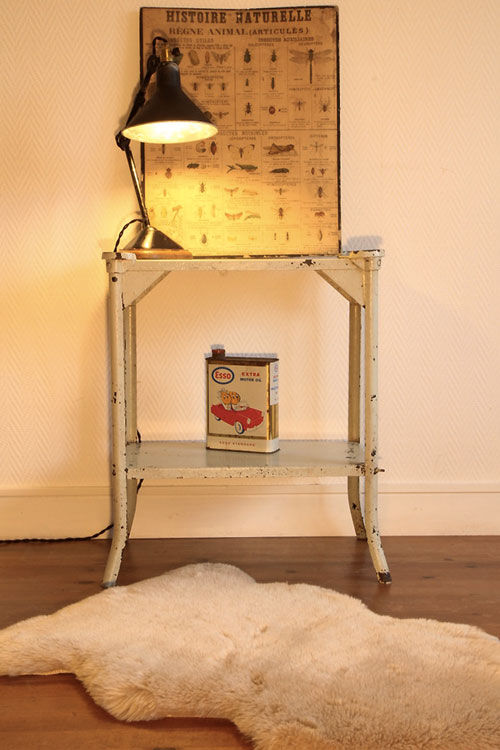 Industrial side table