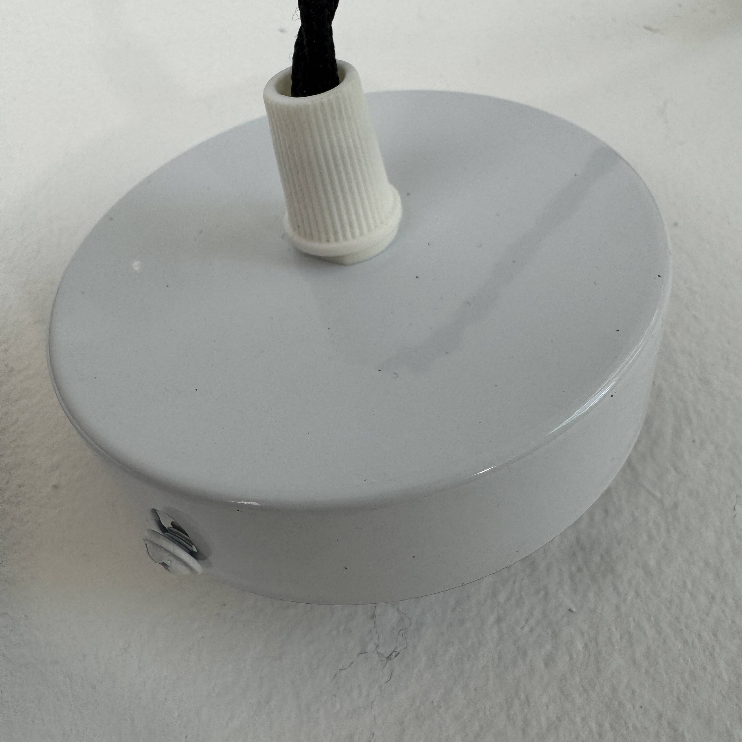 Pair of vintage opaline pendants