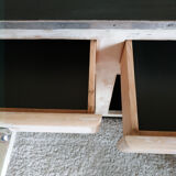 Buffet mado low patinated renovated concrete tray