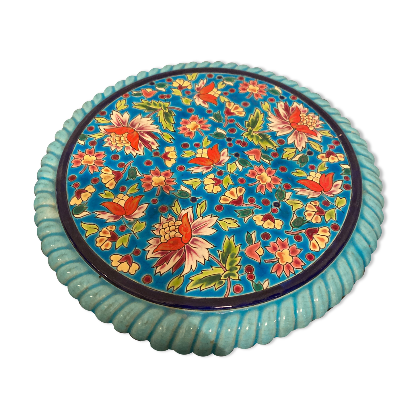 Underside of flat enamels of longwy