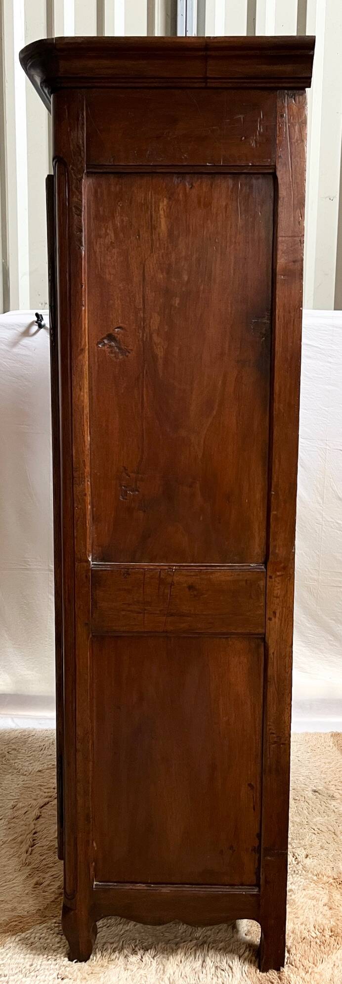 18th century walnut hosiery cabinet