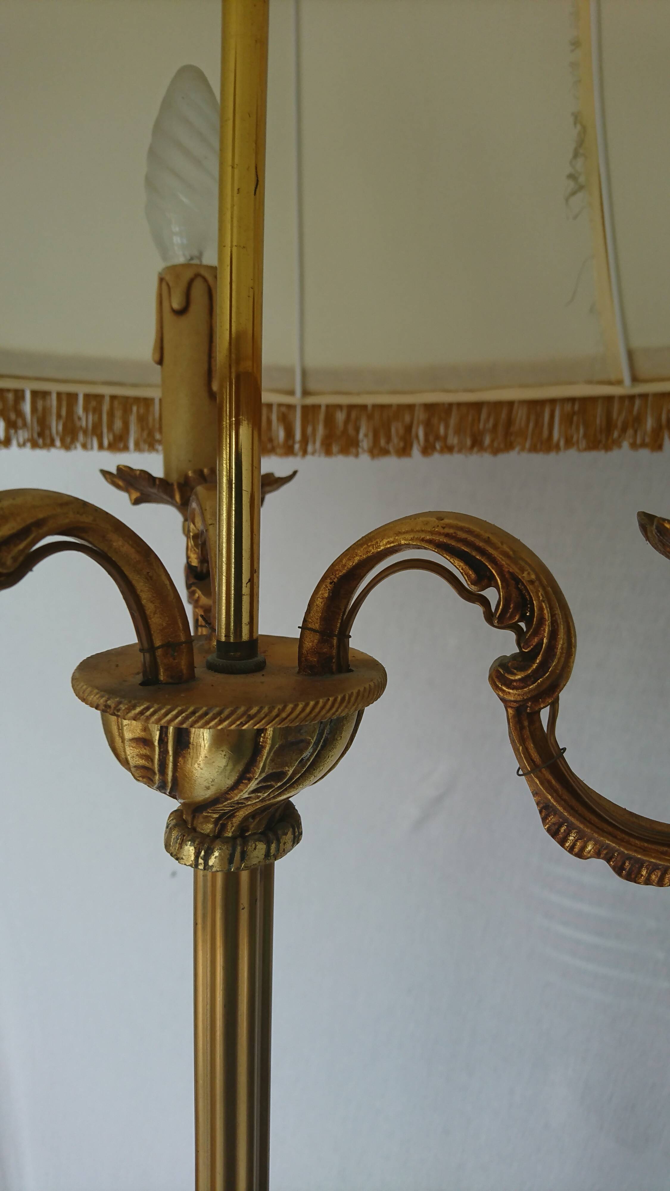 Lucien Gau lamp in Louis XV style