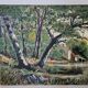 Tableau - Oil on canvas Verdant landscape river Signed M De Livenaye 197