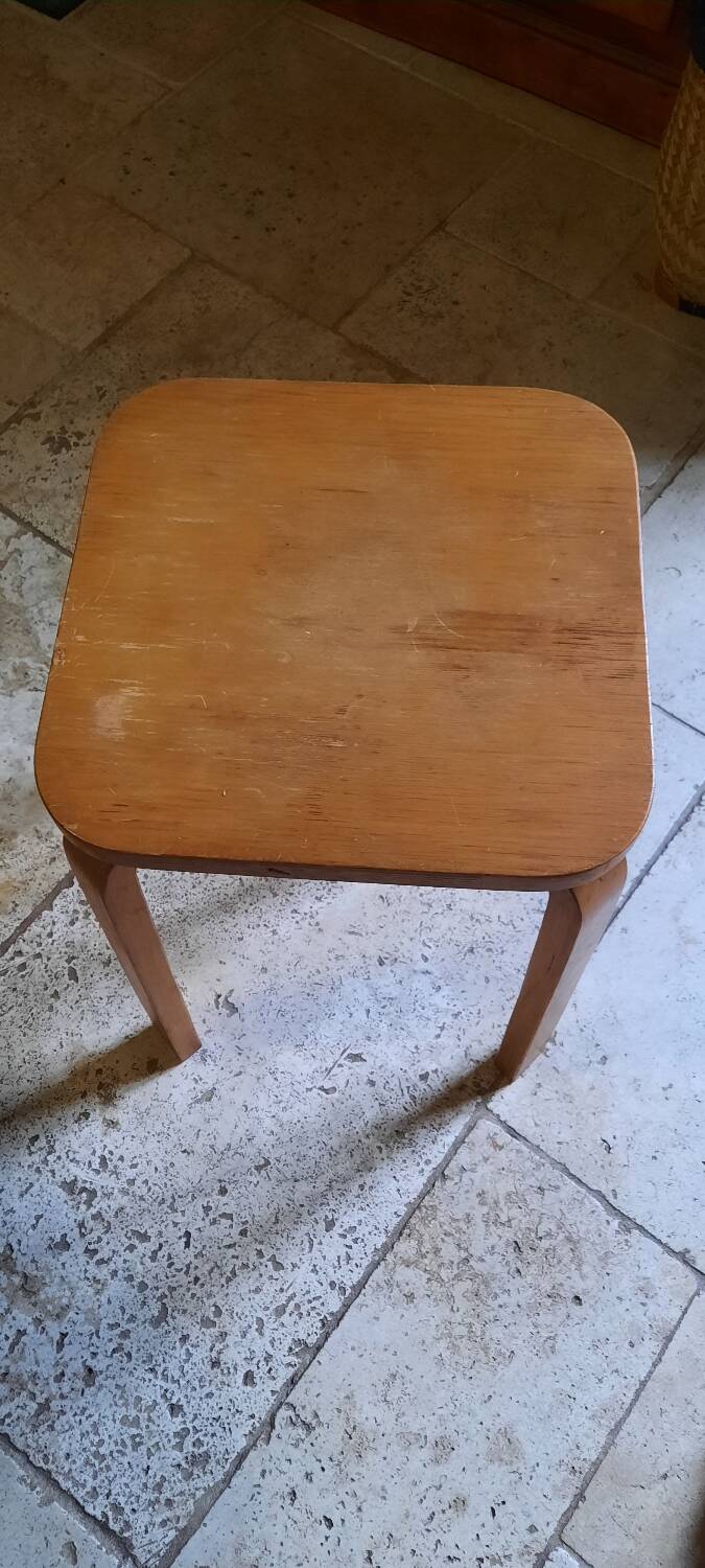Wooden stool made of pine