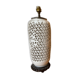 Porcelain lamp foot