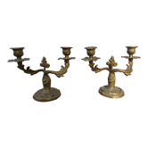 Brass candle holders