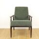 Armchair 'Lis', 1970s green boucle design by Henryk Lis - 2 pieces available