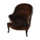Fauteuil crapaud chocolat