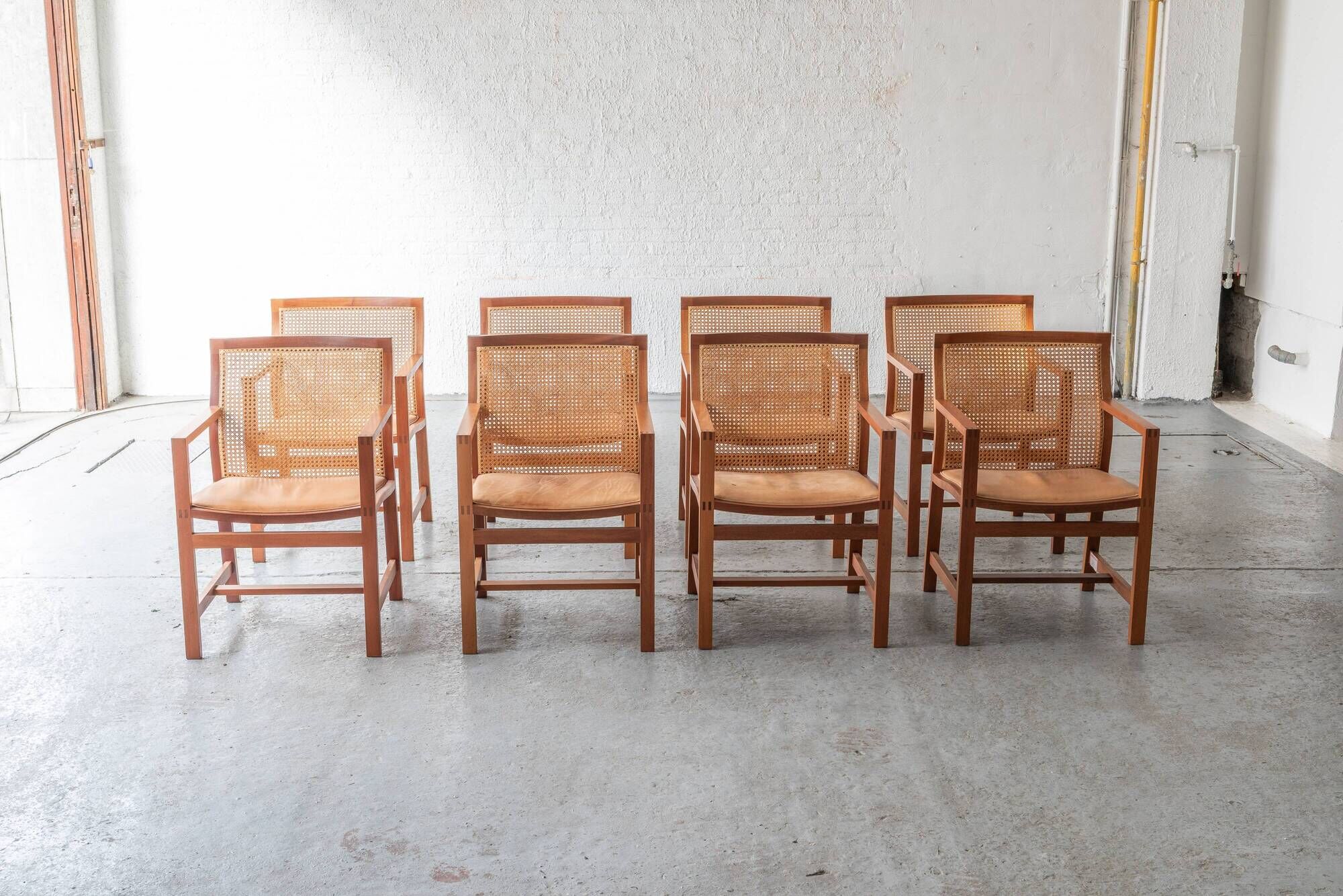 Set of 8 'King series' dining chairs by Rud Thygesen & Johnny Sørensen