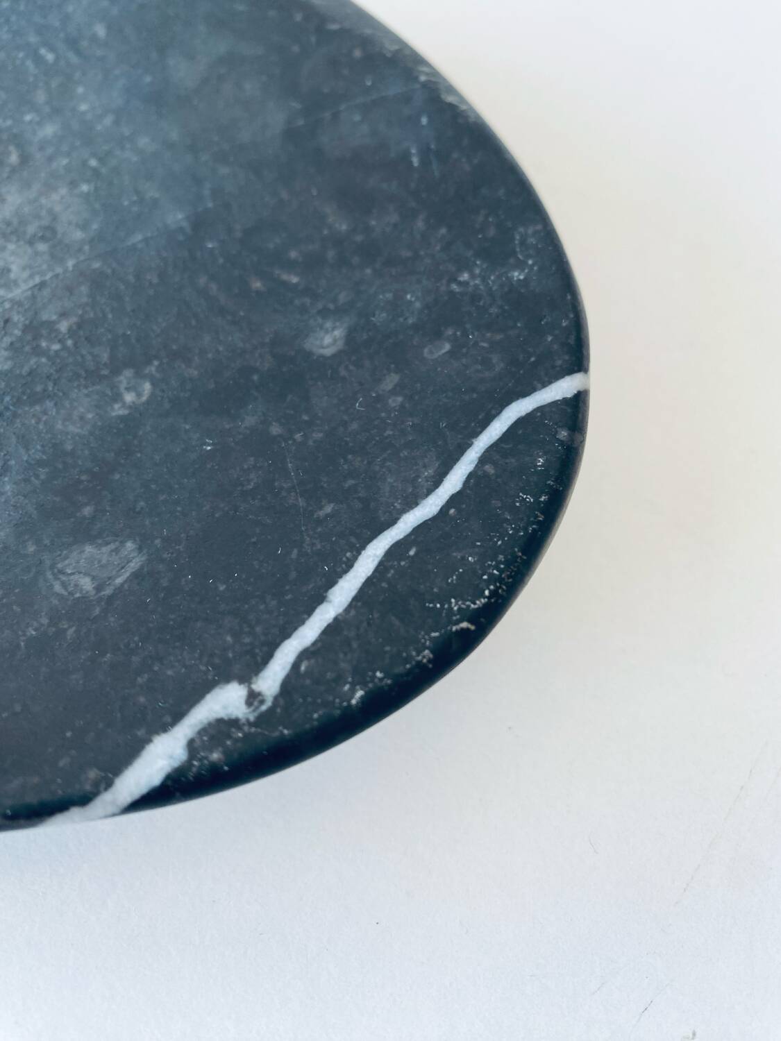 Black Fossil Marble Bowl