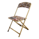 Vintage folding chair - upcycling - tapestry - Large Rainbow tree