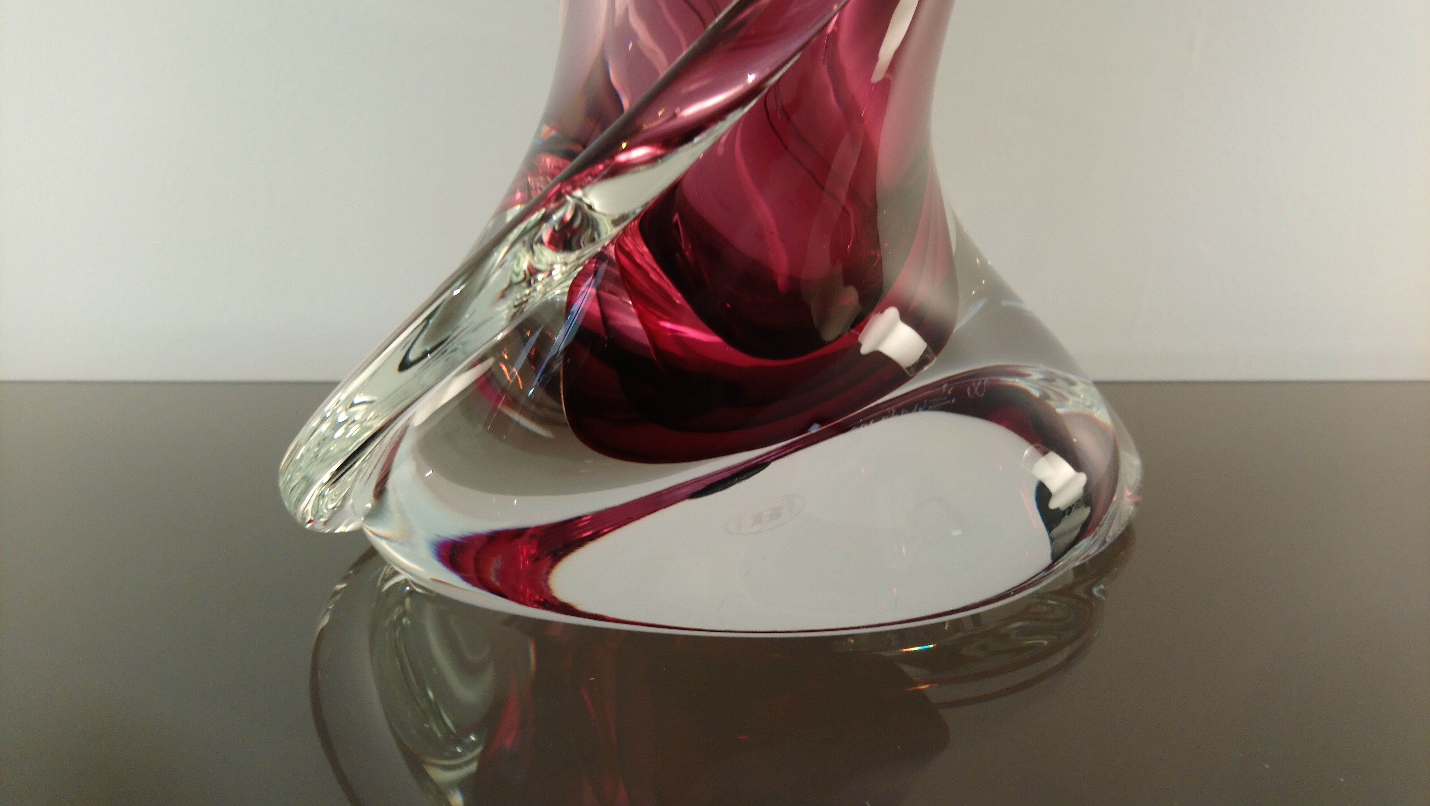 Imposing Murano of Walter FURLAN for 60s Bisanzio glass vase