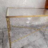 Coffee table brass structure