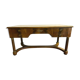 Empire-style flat desk in mahogany Top leather 20th century