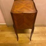 Louis XV style bedside, door imitating books