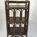 ETAGERE en ROTIN années 70