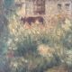 Peinture ancienne encadrée - signée R Guillet - 1948