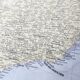 Old map of South America Brazil Bolivia Paraguay 43x43cm from 1950