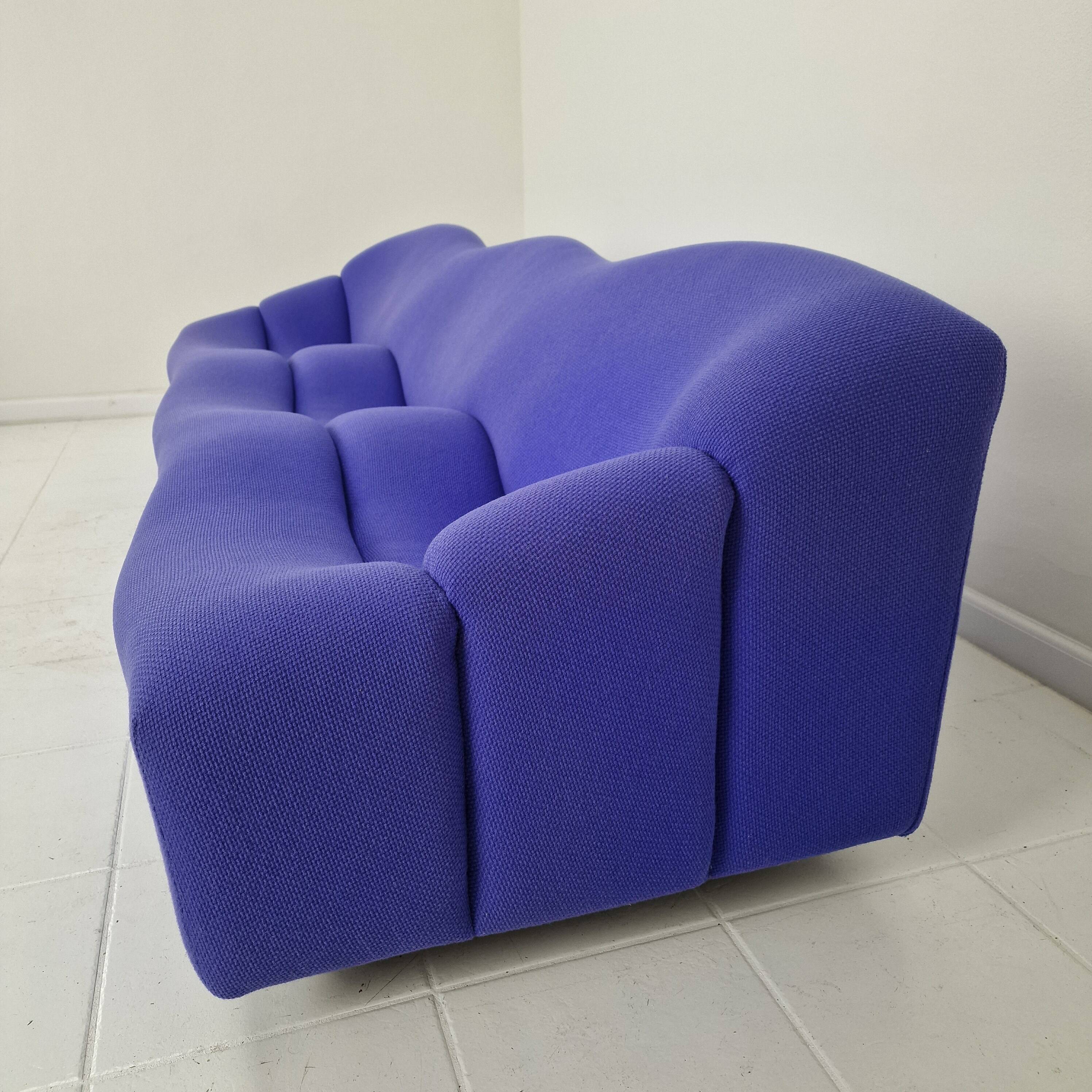 Pierre Paulin for Artifort Rare First Edition ABCD Three-Seat Sofa, 1968