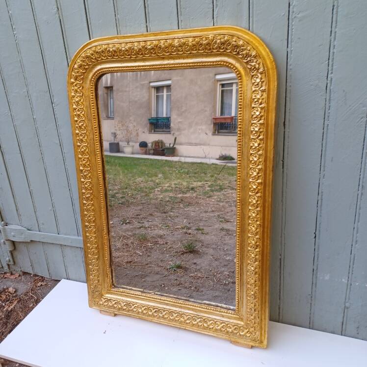 Louis-Philippe gilded mirror 89x62 cm circa 1870