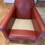 Model Lyra Leather Armchairs by Renzo Frau for Poltrona Frau, 1930s, Set of 2