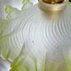 Vintage green and white serrated pendant light