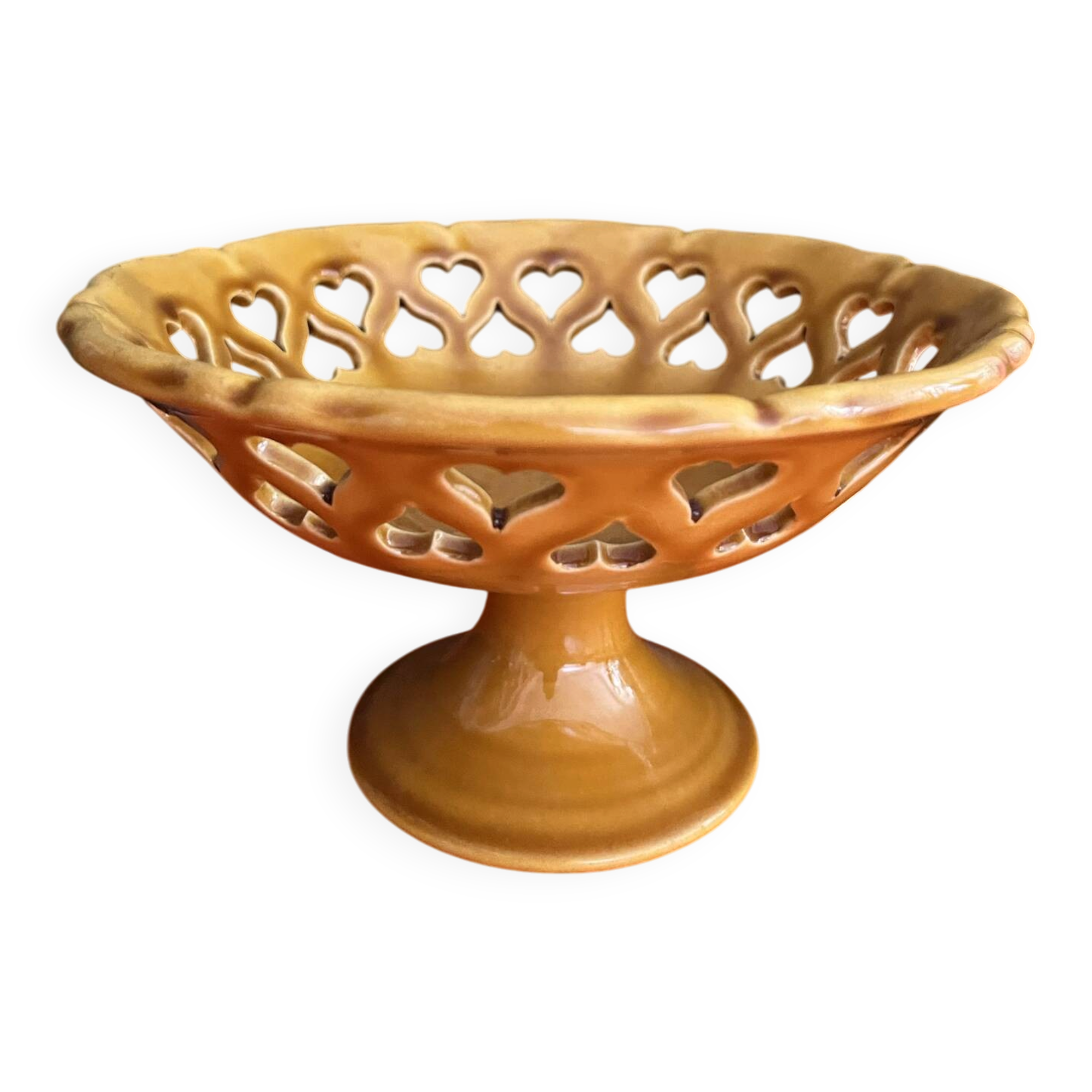 Vintage glazed stoneware bowl